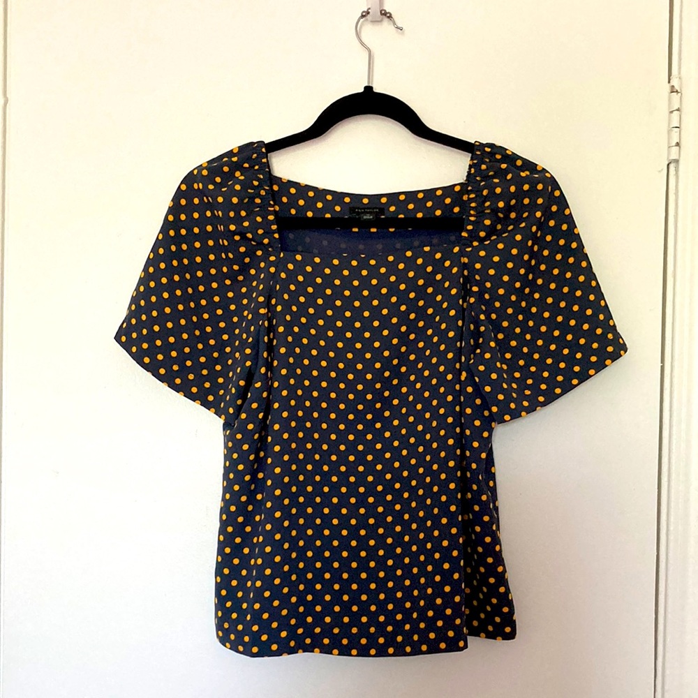 ‼️SALE‼️Square Neck Polka Dot Blouse
